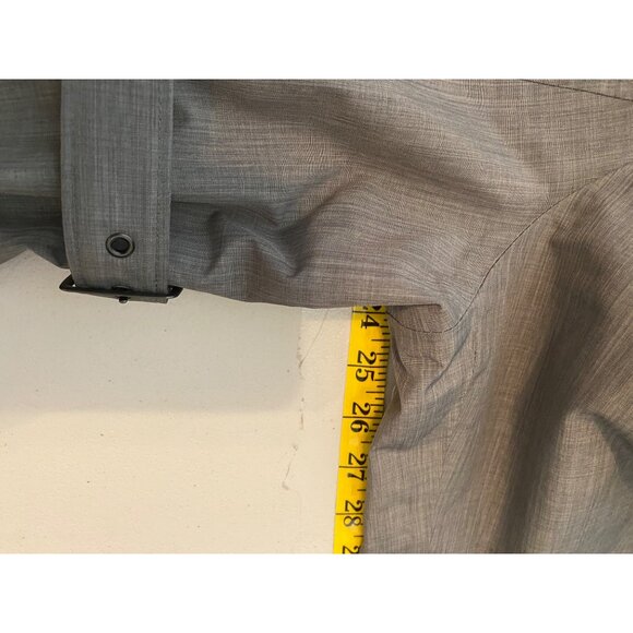 Kirkland Gray Hooded Trench Coat Adjustable Belt & Button Cuffs XXL - Picture 7 of 12